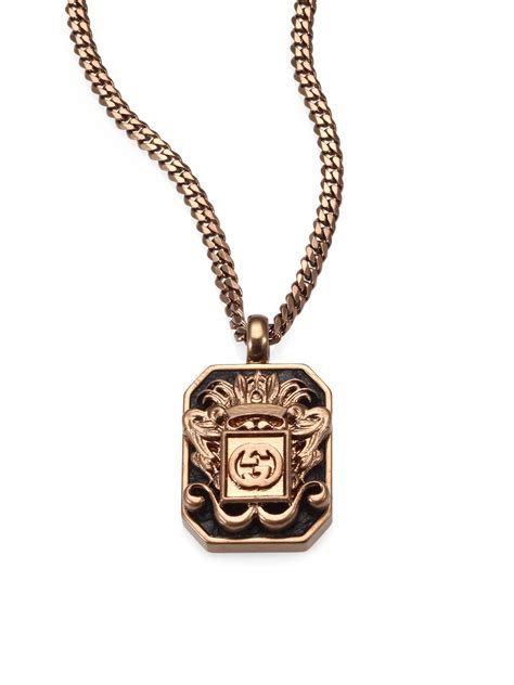 gucci male necklace|gucci gold jewellery for men.